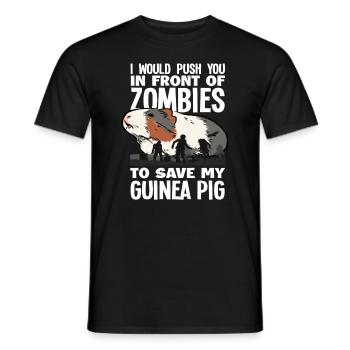 Meerschweinchen Zombies - Männer T-Shirt - Schwarz - Vorne - AI Model Male 178 light (178cm)
