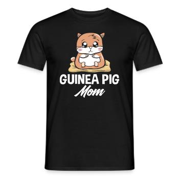 Meerschweinchen Mama - Männer T-Shirt - Schwarz - Vorne - AI Model Male 178 light (178cm)