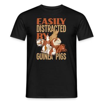 Meerschweinchen Haustier Tier - Männer T-Shirt - Schwarz - Vorne - AI Model Male 178 light (178cm)