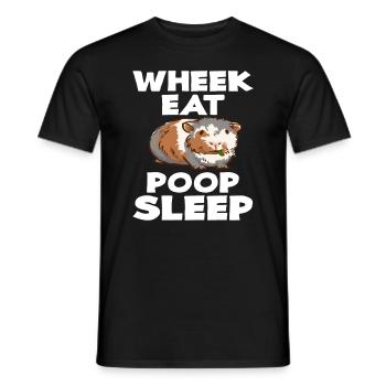 Propriétaires d’animaux de compagnie cochons d’Inde - T-shirt homme - noir - Devant - AI Model Male 178 light (178cm)