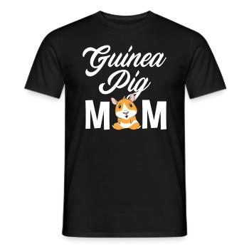 Meerschweinchen Mama Mutter - Männer T-Shirt - Schwarz - Vorne - AI Model Male 178 light (178cm)