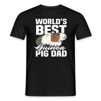 Weltbester Meerschweinchen Papa - Männer T-Shirt - Schwarz - Vorne - AI Model Male 178 light (178cm)