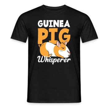 Meerschweinchen Flüsterer - Männer T-Shirt - Schwarz - Vorne - AI Model Male 178 light (178cm)