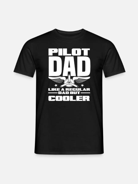 Pilot Dad - Men's T-Shirt - black