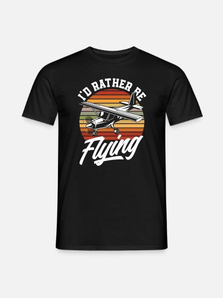 Retro Pilots Student Flying - Men's T-Shirt - black