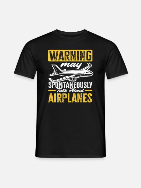 Pilot Airplane Lover - Men's T-Shirt - black