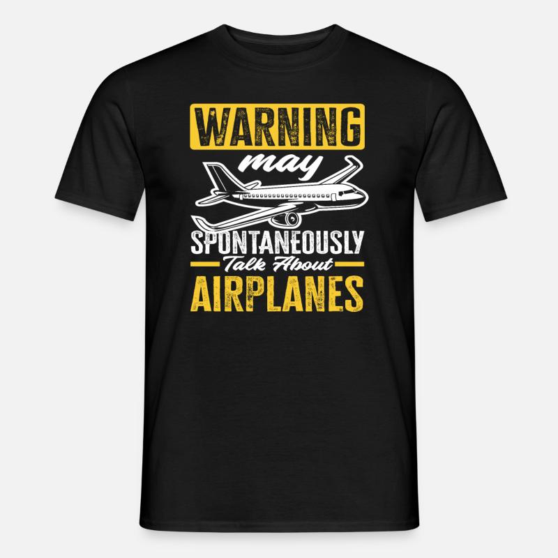 Pilot Airplane Lover - Men's T-shirt - black