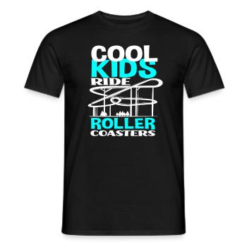 Montagnes russes Enfants Enfant Adolescents - T-shirt homme - noir - Devant - AI Model Male 178 light (178cm)