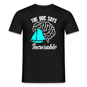 Sailors sail it is not curable - Men's T-Shirt - black - Front - AI Model Male 178 light (178cm)