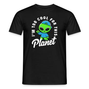 Lustiges Alien Kinder - Männer T-Shirt - Schwarz - Vorne - AI Model Male 178 light (178cm)