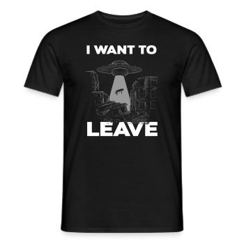 Idée de cadeau extraterrestre d’enlèvement extraterrestre - T-shirt homme - noir - Devant - AI Model Male 178 light (178cm)