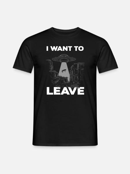 Alien Abduction Alien Gift Idea - Men's T-Shirt - black