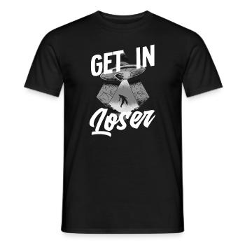 Enlèvement extraterrestre extraterrestres dans l’espace extra-atmosphérique - T-shirt homme - noir - Devant - AI Model Male 178 light (178cm)