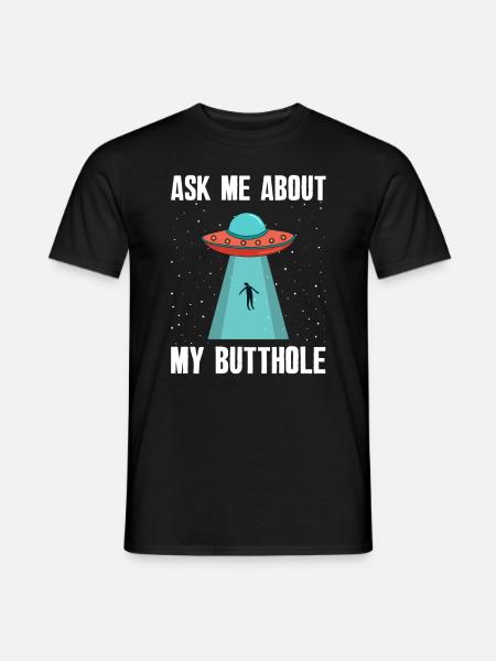 Funny Alien Abduction Alien Faith - Men's T-Shirt - black