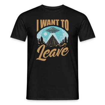 Pyramides d’extraterrestres abandonnés extraterrestres - T-shirt homme - noir - Devant - AI Model Male 178 light (178cm)