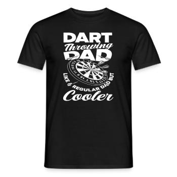 Dart Papa - Männer T-Shirt - Schwarz - Vorne - AI Model Male 178 light (178cm)