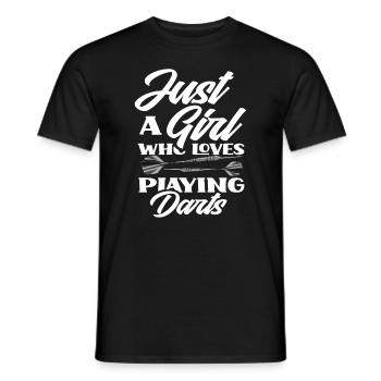Dart Girl Femme Sportive - T-shirt homme - noir - Devant - AI Model Male 178 light (178cm)