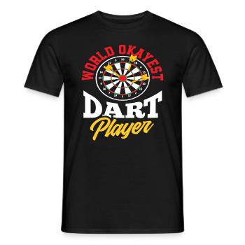 Dart Player Dart - Men's T-Shirt - black - Front - AI Model Male 178 light (178cm)