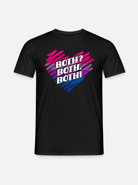 Bisexuell Beide Beide Beide - Männer T-Shirt - Schwarz