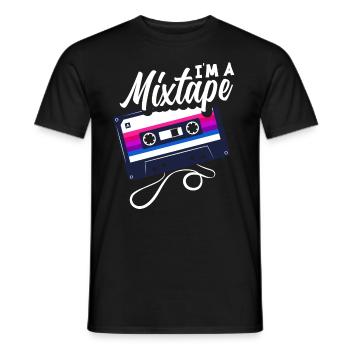 Bisexuell Mixtape - Männer T-Shirt - Schwarz - Vorne - AI Model Male 178 light (178cm)