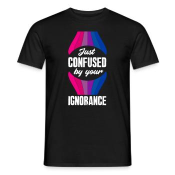 Bisexuell Gleichberechtigung Ignoranz - Männer T-Shirt - Schwarz - Vorne - AI Model Male 178 light (178cm)