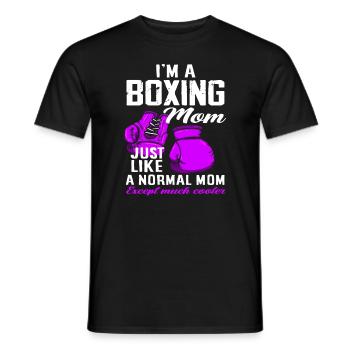 Boxe maman maman cadeau - T-shirt homme - noir - Devant - AI Model Male 178 light (178cm)