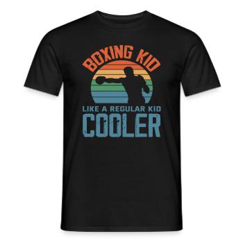 Boxen Kind Junge Mädchen - Männer T-Shirt - Schwarz - Vorne - AI Model Male 178 light (178cm)