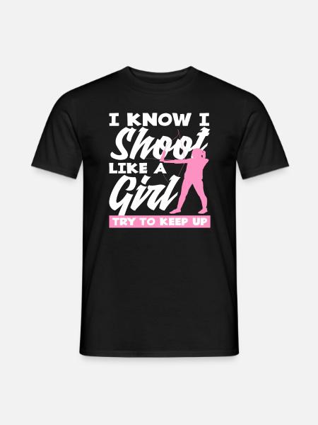 Bow Archery Girl - Men's T-Shirt - black