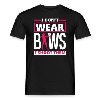Bogen Bogenschießen Frauen Mädchen - Männer T-Shirt - Schwarz - Vorne - AI Model Male 178 light (178cm)