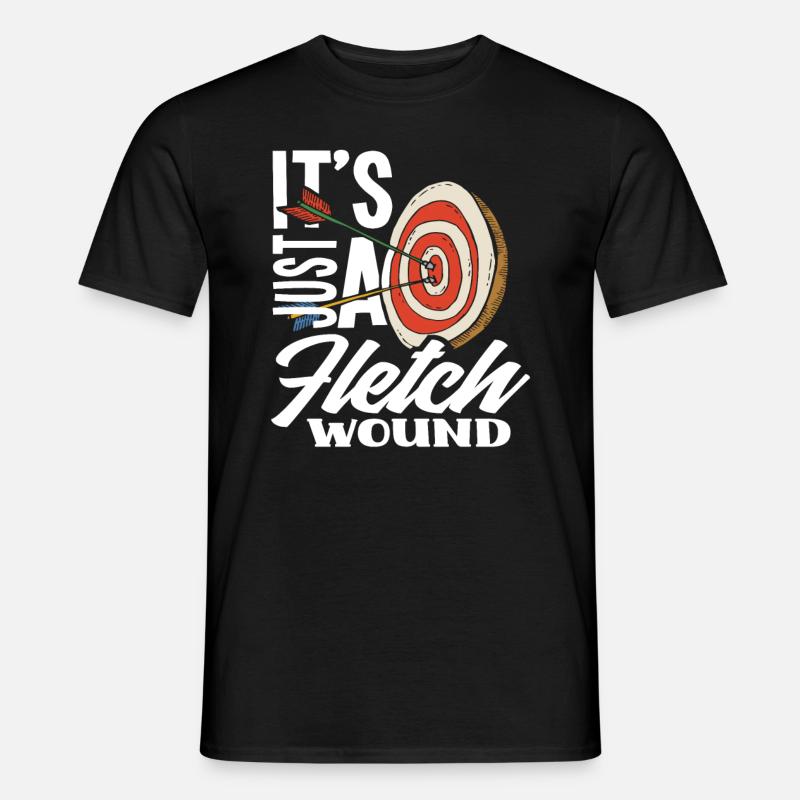 Lustiges Bogenschießen Bogen - Männer T-Shirt - Schwarz