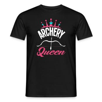 Queen Archery - Men's T-Shirt - black - Front - AI Model Male 178 light (178cm)