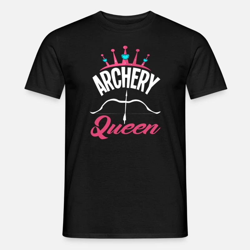 Queen Bogen Bogenschießen - Männer T-Shirt - Schwarz
