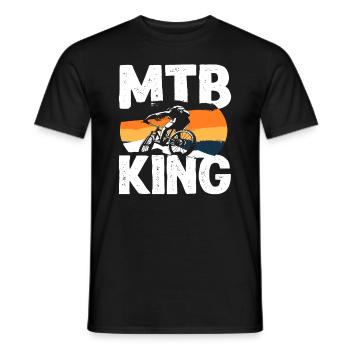 Roi du vélo de montagne - T-shirt homme - noir - Devant - AI Model Male 178 light (178cm)