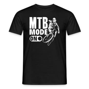 Mode VTT Sur Vélo De Montagne Vélo De Montagne - T-shirt homme - noir - Devant - AI Model Male 178 light (178cm)