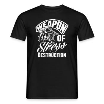 Réduction du stress VTT VTT - T-shirt homme - noir - Devant - AI Model Male 178 light (178cm)