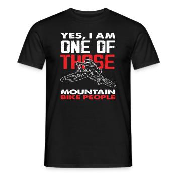 Cyclistes de montagne Vélo de montagne Les gens aiment - T-shirt homme - noir - Devant - AI Model Male 178 light (178cm)