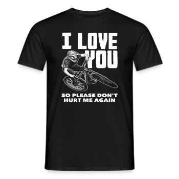 VTT vélo de montagne amour du vélo de montagne - T-shirt homme - noir - Devant - AI Model Male 178 light (178cm)