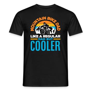 Mountain Biker Mountain Bike Dad Dad - Men's T-Shirt - black - Front - AI Model Male 178 light (178cm)