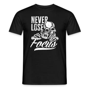 Camera Photographer Photographer - Men's T-Shirt - black - Front - AI Model Male 178 light (178cm)