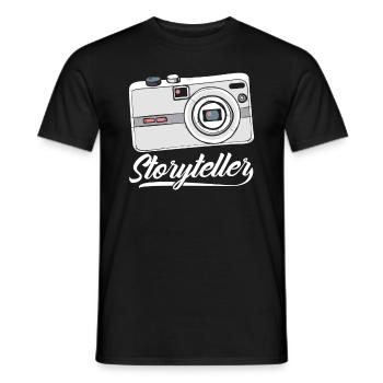 Photographer Photographer Stories Moments - Men's T-Shirt - black - Front - AI Model Male 178 light (178cm)