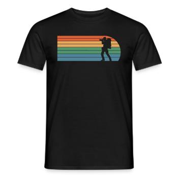 Retro Photographer - Men's T-Shirt - black - Front - AI Model Male 178 light (178cm)