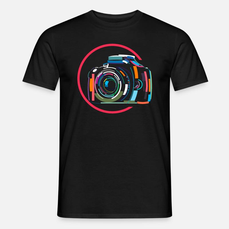 Photograph - Männer T-Shirt - Schwarz