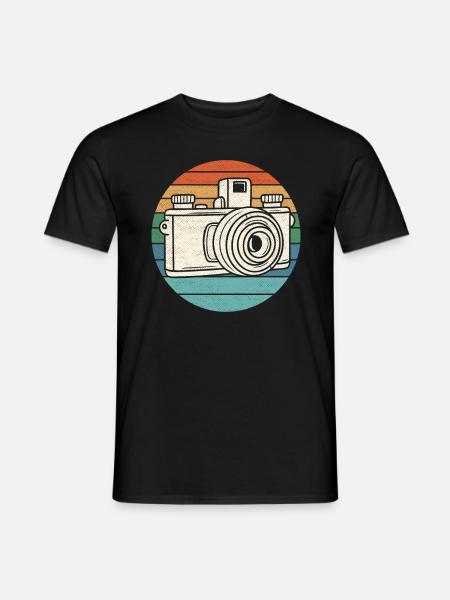Photographer Camera Retro - Men's T-Shirt - black