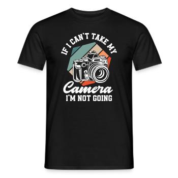 Photographer Camera Don't Go - Men's T-Shirt - black - Front - AI Model Male 178 light (178cm)