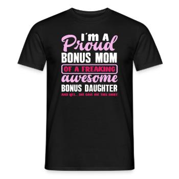 Cadeau de belle-mère belle-fille - T-shirt homme - noir - Devant - AI Model Male 178 light (178cm)
