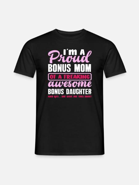 Stepmom Stepdaughter Gift - Men's T-Shirt - black