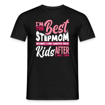 Meilleure belle-mère - T-shirt homme - noir - Devant - AI Model Male 178 light (178cm)