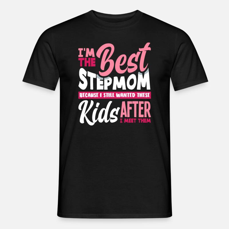 Beste Stiefmama - Männer T-Shirt - Schwarz