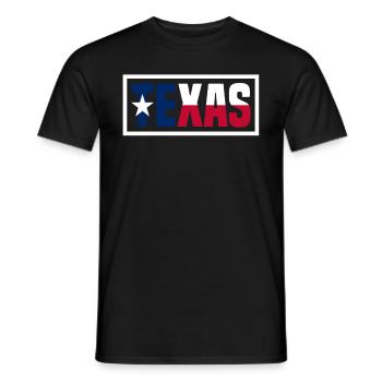 Texas - Männer T-Shirt - Schwarz - Vorne - AI Model Male 178 light (178cm)