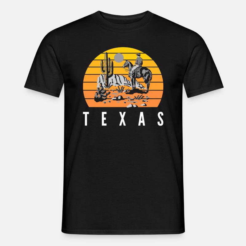 Texas Wüste - Männer T-Shirt - Schwarz
